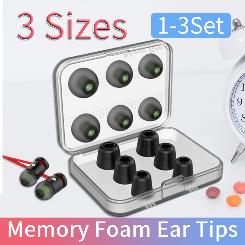 Earphone Foam Tip - 1-3 paires d'embouts d'écouteurs en mousse