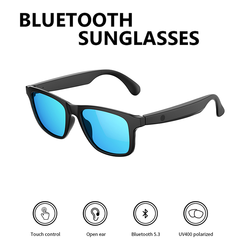 Bluetooth Headset On Ear - Lunettes intelligentes Bluetooth 5.3, écouteurs sans