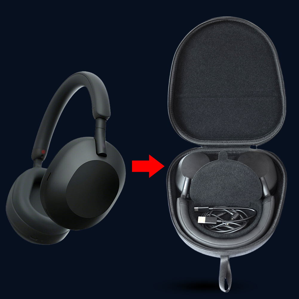 Headphone Case Hard - Étui de protection rigide en EVA,