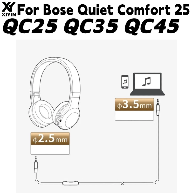 Bose Headphone Qc45 - Câble audio pour casque avec prise