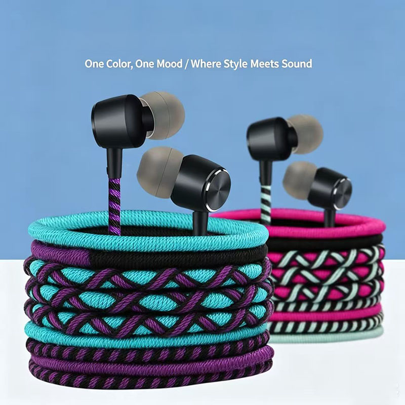 Écouteurs filaires tressés 3,5 - Wired Earphone Mic avis et prix