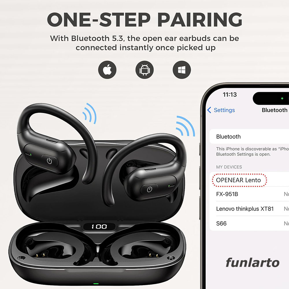 Écouteurs Bluetooth sans fil à - Sports Earphone Hook avis et prix
